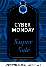 Cyber Monday  flyers,  templates for your poster design, invitation, banner. Special offer, discounts. Vector illustration