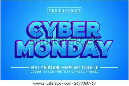 Cyber monday font Text effect editable
