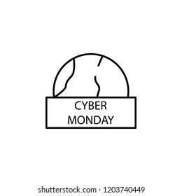 cyber Monday icon. Element of cyber monday icon for mobile concept and web apps. Thin line cyber Monday icon can be used for web and mobile