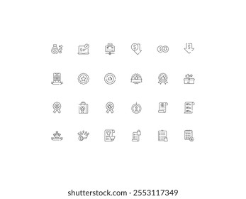 Cyber Monday icon set, design, vector illustration