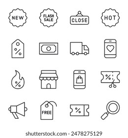 Vector de conjunto de iconos de Cyber Monday