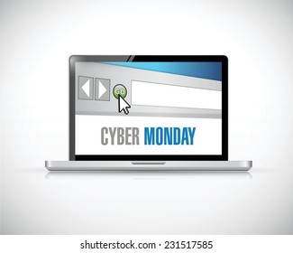 cyber monday laptop illustration design over a white background - Powered by Shutterstock - Get 15% off with code: PIKWIZARD15