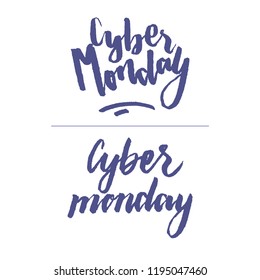 Cyber Monday Lettering
