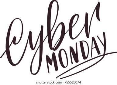 Cyber Monday lettering