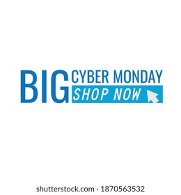 cyber monday lettering in white background vector illustration design