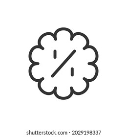 Cyber Monday line icon. Web symbol for web and apps. Sign design in outline style. Cyber Monday stroke object.