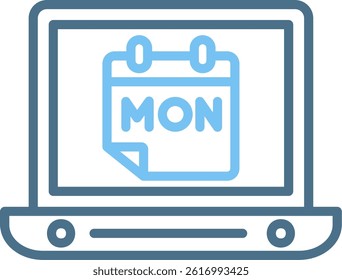 Cyber Monday Line Two Colour Icon