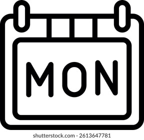 Cyber Monday Line Vector Icon Design