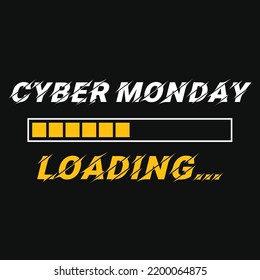  cyber Monday loading poster flyer or social media post template design