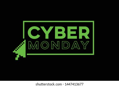 Cyber Monday Logo With a Mouse Cursor