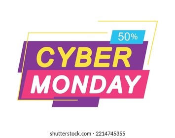 icono de oferta de ciberlunes aislado