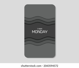 Cyber Monday Phone Paper Style