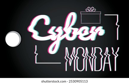 Vector de descuento de póster de Cyber Monday