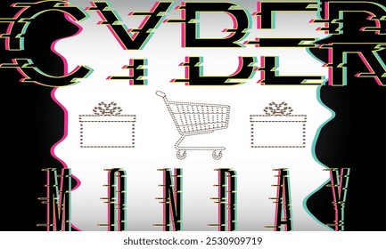 Cyber Monday poster discount Vector