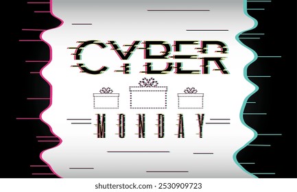 Cyber Monday poster discount Vector