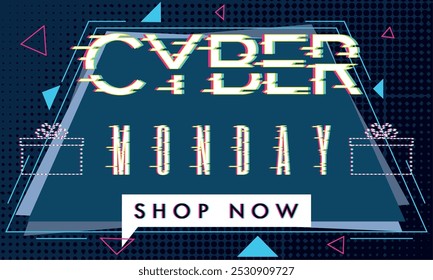 Cyber Monday poster discount Vector