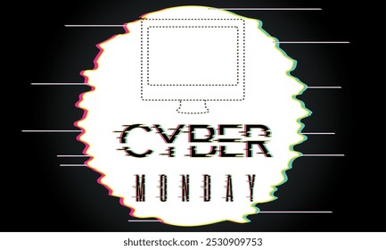 Cyber Montag Poster Rabatt Vector