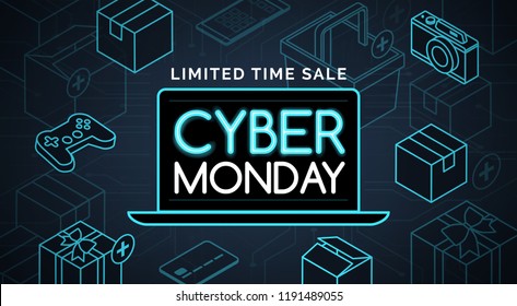 Cyber Monday Promotional Sale: Online Shopping And E-commerce