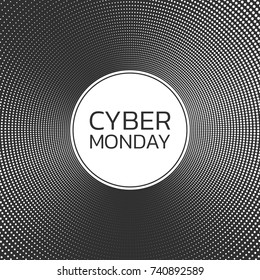 Cyber monday sale background. Banner template. Vector illustration