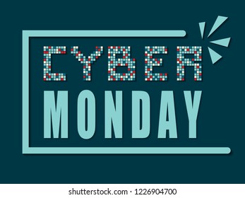 Cyber Monday sale background. Concept banner.