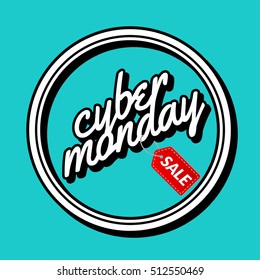 Cyber monday SALE background. Online sale offer. Internet cyber monday discount for shop.