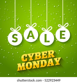 Cyber monday SALE background. Online sale offer. Internet cyber monday discount for shop