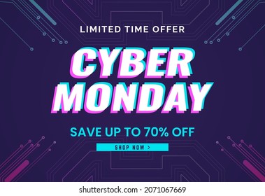 cyber monday sale background template