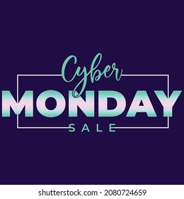 Cyber Monday Sale Background Vector Illustration EPS 10
