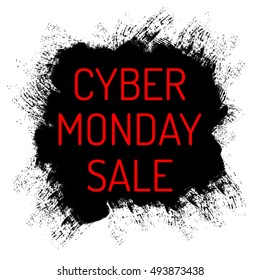 Cyber Monday Sale background. Vector illustration.
