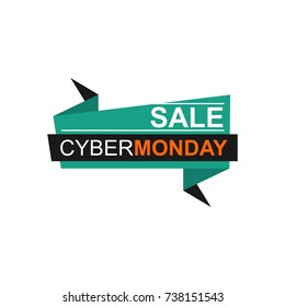 cyber monday sale badge and banner promotion