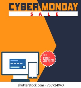Cyber Monday sale banner