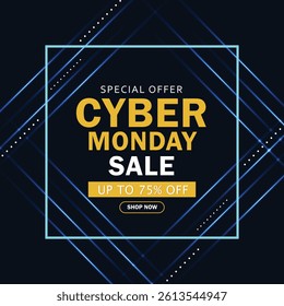 Cyber Monday Sale banner template design