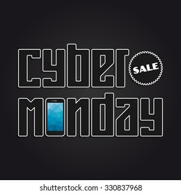 Cyber Monday Sale banner for your design