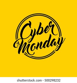 cyber monday sale commerce vector illustration design