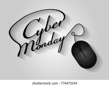 Cyber Monday sale concept