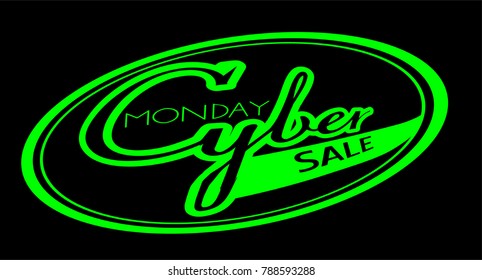 Cyber Monday sale concept