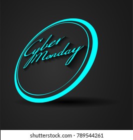 Cyber Monday sale concept