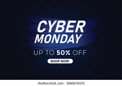 cyber Monday sale design.vector cyber Monday creative hi-tech sale design.cyber Monday modern template design.discount offer sale design.