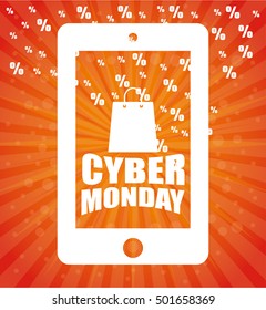 cyber monday sale event vector illustration design