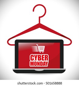 cyber monday sale event vector illustration design