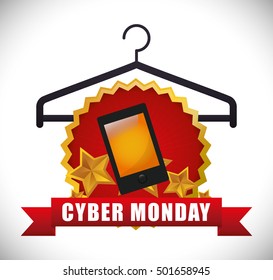 cyber monday sale event vector illustration design