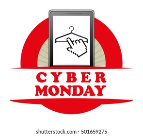 cyber monday sale event vector illustration design