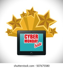 cyber monday sale event vector illustration design