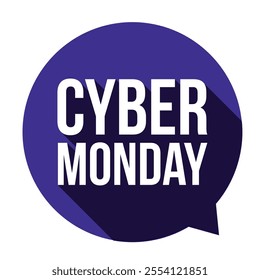 Cyber Monday sale label sticker