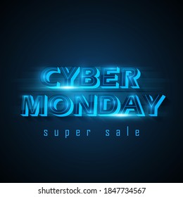 Cyber monday sale layout background. for promotion art template or background cover banner design. Vector illustration