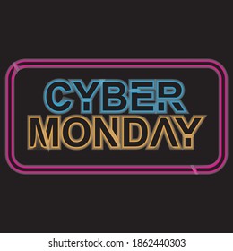 Cyber Monday Sale Neon Sign