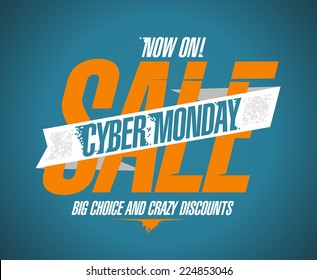 Cyber monday sale now on banner.