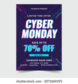 Cyber Monday Sale Poster Template