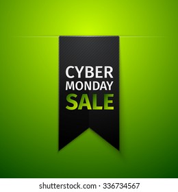 Cyber Monday Sale poster. For your design. Vector illustration, EPS 10