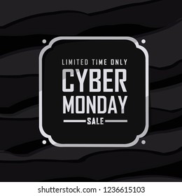Cyber Monday sale . vector Background